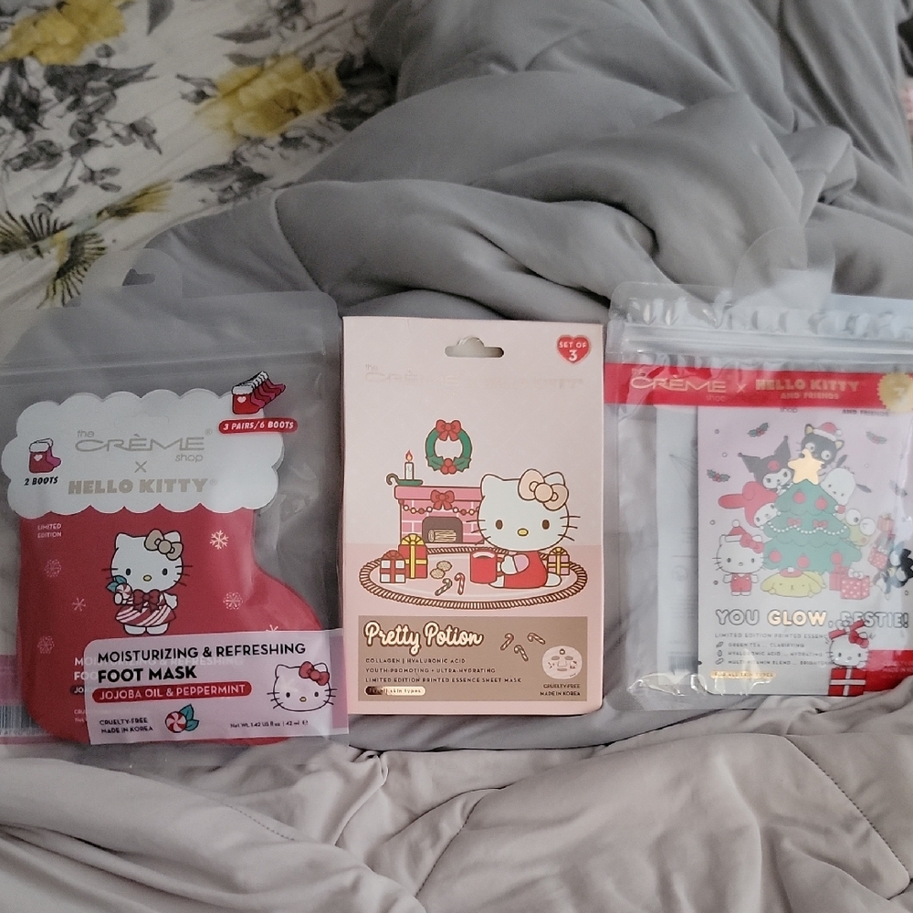 Hello Kitty Skincare Set- Set Of 3 Packages
